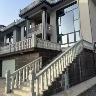 岳阳 芝麻白别墅阳台栏杆，楼梯栏杆