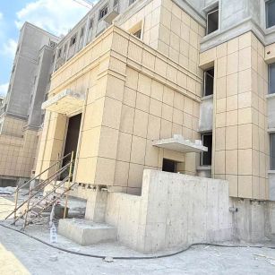 岳阳 黄金麻干挂，工地实拍