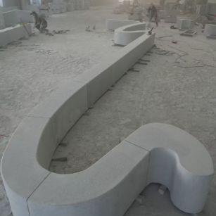 岳阳 花岗岩整石坐凳拼装