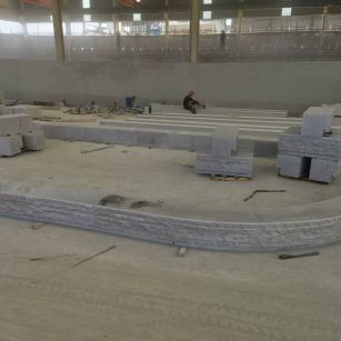 岳阳 芝麻白整石坐凳（光面+自然面）