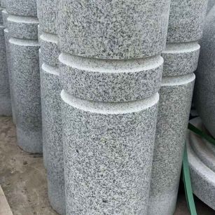 岳阳 芝麻白花岗岩挡车柱、隔离柱多少钱