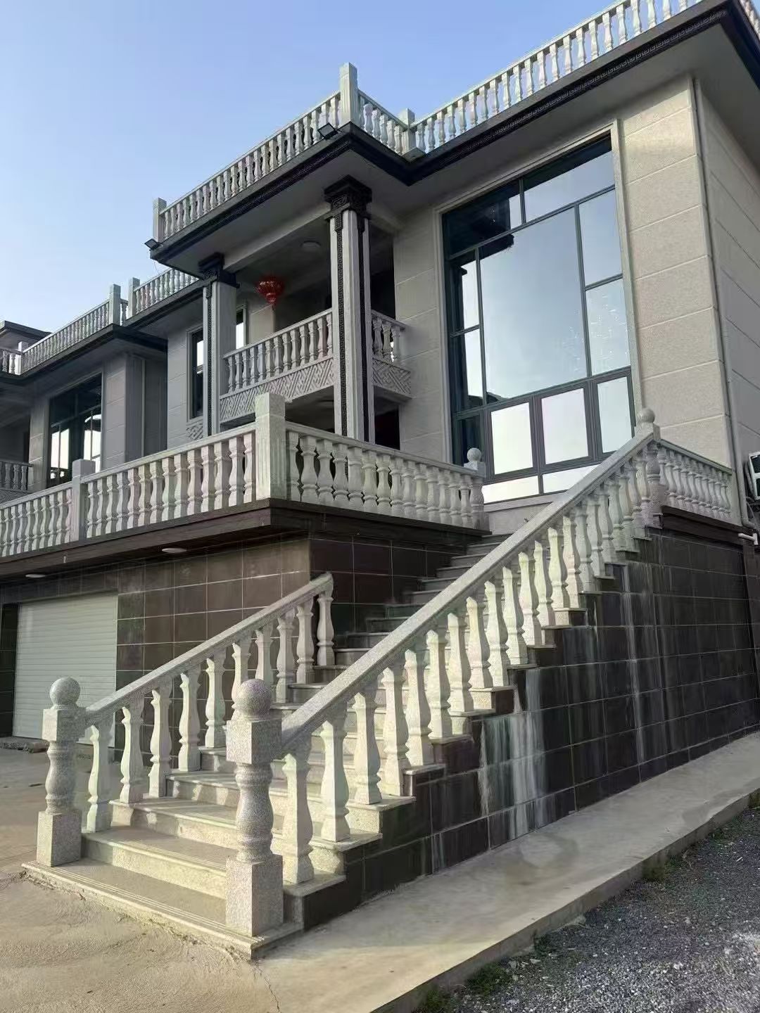 岳阳 芝麻白别墅阳台栏杆，楼梯栏杆