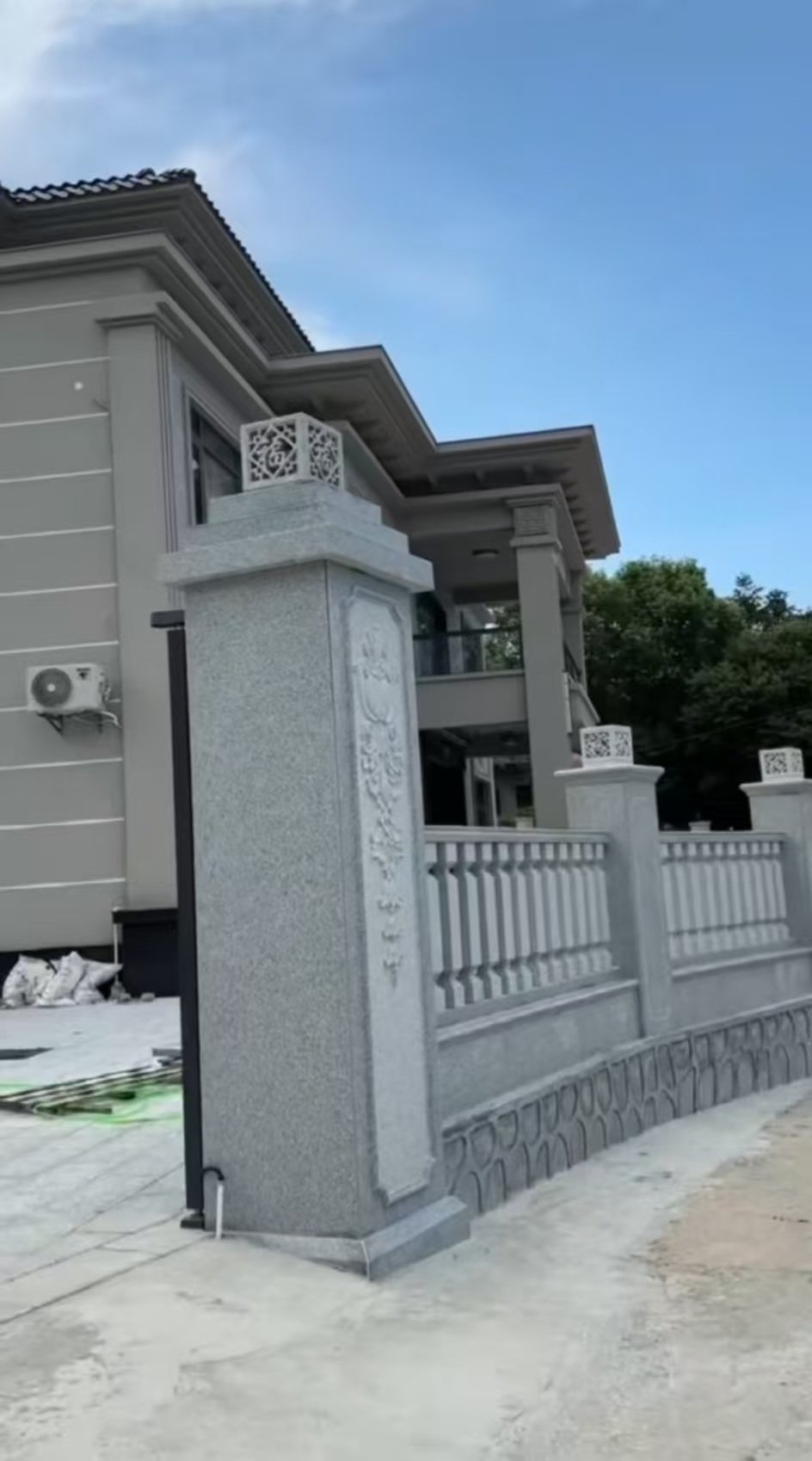 岳阳 芝麻白别墅围墙栏杆，私人订制